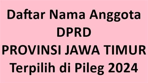 Daftar Lengkap Nama Nama Anggota Dprd Kabupaten Cirebon Terpilih Di