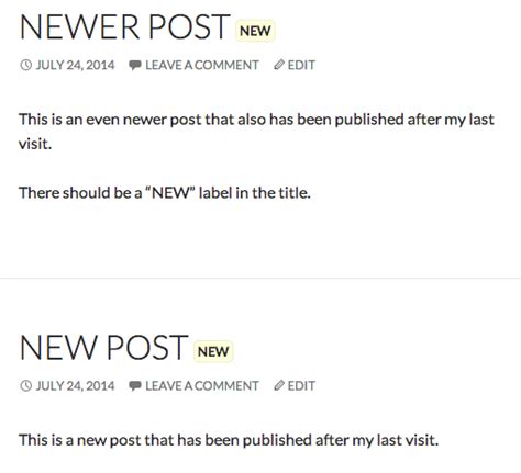 How To Highlight New Posts For Returning Visitors In Wordpress Internet Growth Engine The