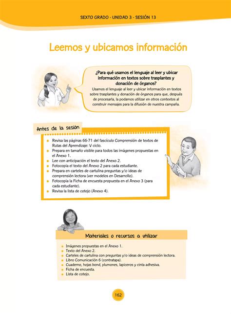 Documentos Primaria Sesiones Unidad03 Sexto Grado Integrados 6g U3 Sesion13 Pdf