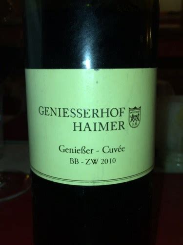 Geniesserhof Haimer Geniesser Cuvée Vivino Australia