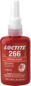 50ml Bottle Red Orange Loctite 266 High Temperature High Strength