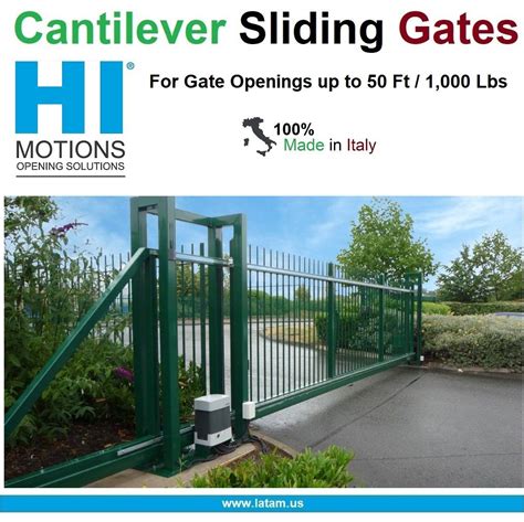 Beninca Hi Motions Heavy Duty Galvanized Steel Cantilever Sliding Gates