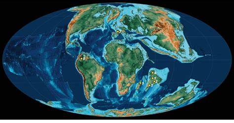 1 Global paleogeographic map during Late Cretaceous showing the main... | Download Scientific ...