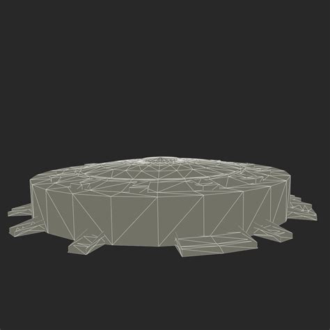 Estadio Low Poly Palalottomatica Modelo D Obj Max Fbx Ds