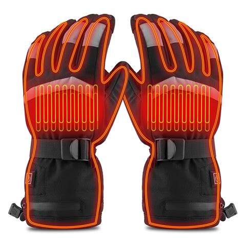 Rechargeable Battery Heated Gloves Touchscreen For Men Electric