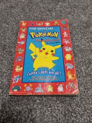 The Official Pokemon Handbook By Maria S Barbo Free Postage 9780439103978 Ebay