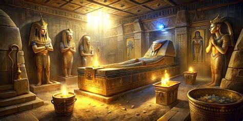 Egyptian Pyramid Tomb Chamber | Premium AI-generated image