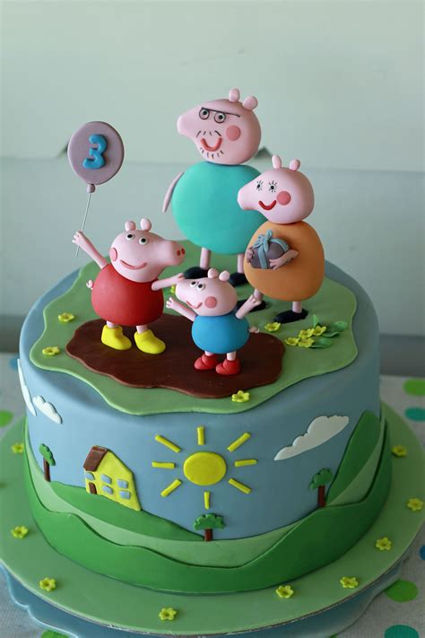 Peppa Pig Birthday Cake Peppa Pig Birthday Cake Birthday Party Tortas