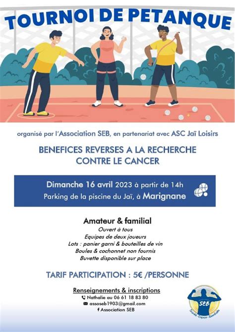 Tournoi de pétanque Marignane information date