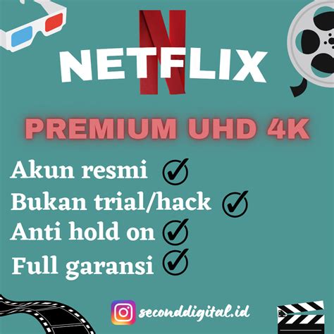 Netflix Premium 1 Bulan Akun Sharing Dan Private Best Seller Lazada