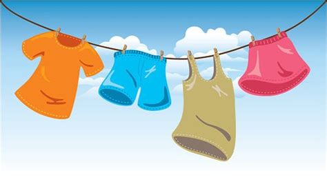 Hanging Clothes On Washing Line Stock Clipart | Royalty-Free | FreeImages