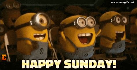 Happy Sunday  Animation With Minions For Whatsapp Free Download