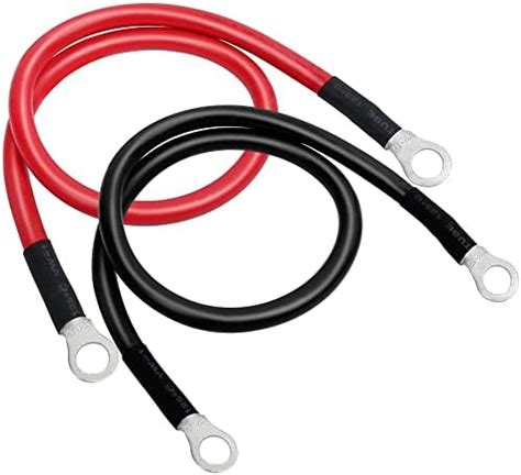 LotFancy Batteriekabel M10 50cm Kupferkabel 13 3 mm² 6AWG Batterie