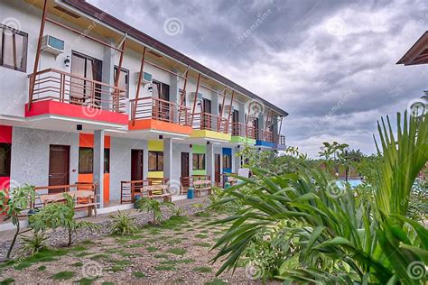 Colorful Beach Resort Accommodation at Lobo, Batangas Stock Photo ...