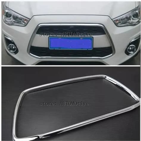 ABS Chrome Car Front Bumper Mesh Grille Around Trim Racing Grills For