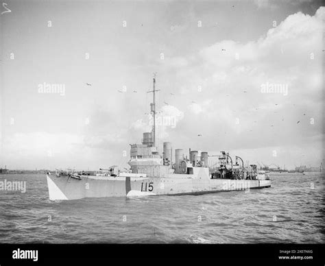 BRITISH WARSHIPS OF THE SECOND WORLD WAR - The Town class destroyer HMS ST ALBANS at Liverpool ...