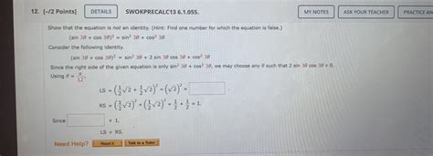 Solved Points Details Swokprecalc My Chegg