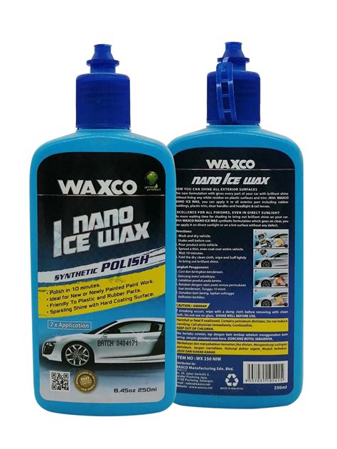 Nano Ice Wax Ml Waxco Auto Care