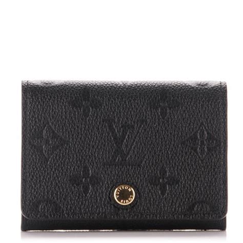 Louis Vuitton Business Card Holder Monogram Empreinte Noir Black