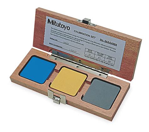 MITUTOYO, Shore A Hardness Scale, 1ARV2/1ARV3/1ARV6/1ZRT4, Shore A Calibration Block Set - 1ARU7 ...