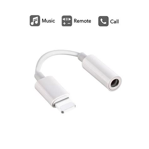 Lightning Jack Adapter Lightning To 35 Mm Headphone Jack Adapter Lightning Connector To 35mm