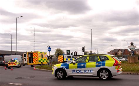 Kings Lynn Roads Blocked After Three Car Crash At Southgates Roundabout