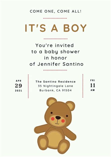 Cute Teddy Bear Themed Baby Shower Ideas With Free Printable Artofit