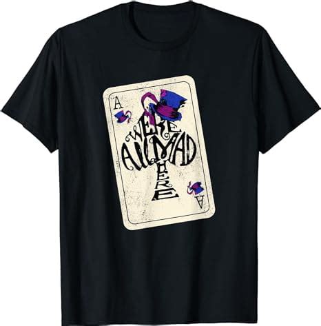 Mad Hatter We Re All Mad Here Ace Of Spades T Shirt Walmart