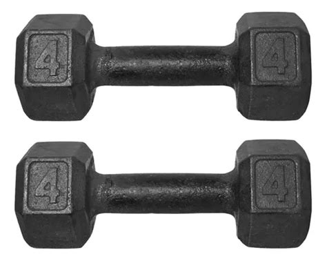 Mancuerna MegaGym Equipamentos Fitness Par De Halter Sextavado De 4kg