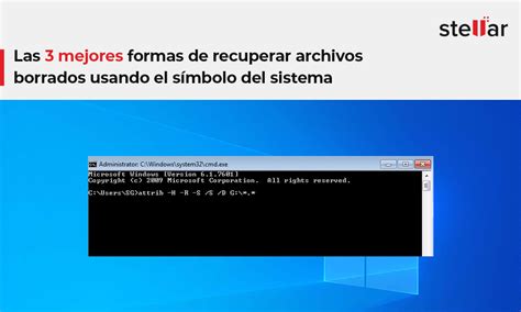 Las 3 mejores formas de recuperar archivos borrados usando el símbolo