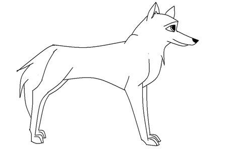 Wolf Lineart 3 By Serra20 On Deviantart