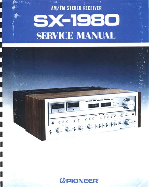 Pioneer Stereo Receiver Sx Users Manual