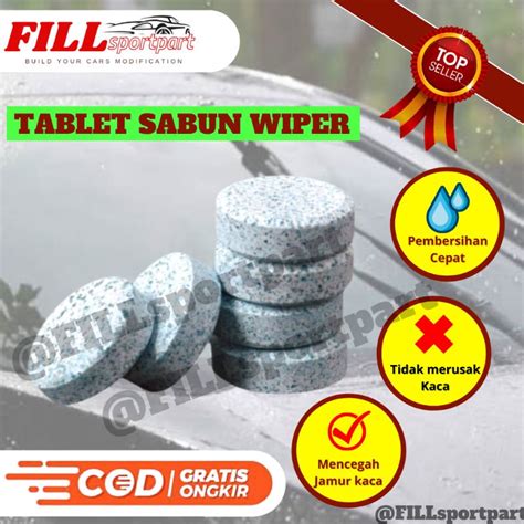 Jual Tablet Cairan Pembersih Dan Pelindung Kaca Mobil Wiper Fluid HEMAT