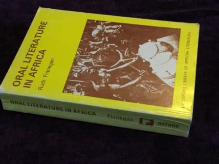 Africana Oral Literature In Africa By Ruth Finnegan Oxford Library