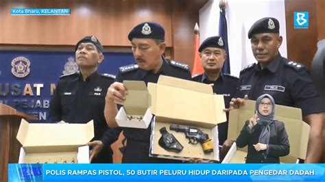 Polis Rampas Pistol 50 Butir Peluru Hidup Daripada Pengedar Dadah