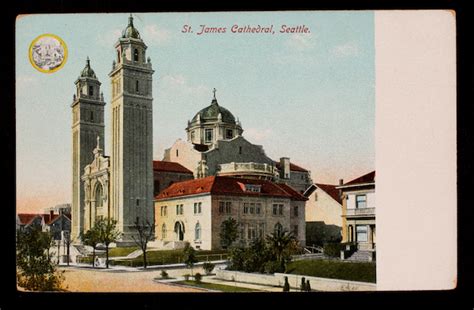 Seattle St James Cathedral Catholic Carte Postale Ancienne Et