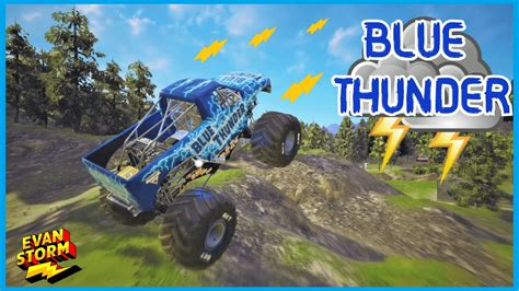 Blue Thunder Monster Jam Steel Titans Monster Trucks Video Game Youtube