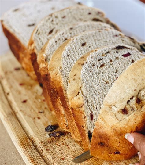 Easy Bake Cinnamon Cranberry Raisin Walnut Bread Mjr