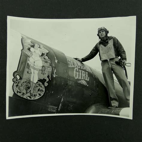 Usaaf Th Aaf Th Fighter Group Nose Art Photo Glamour Girl