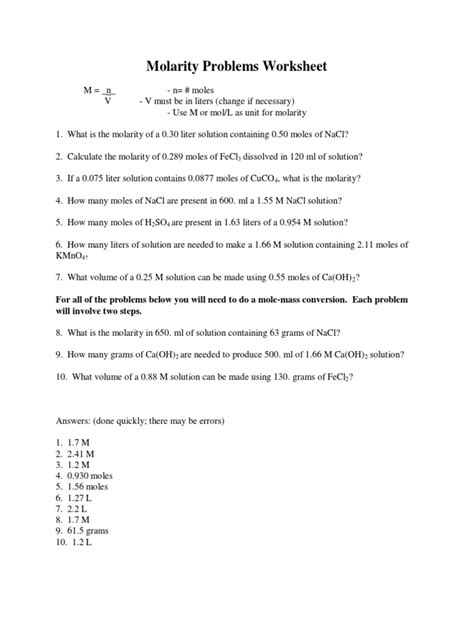 Math Handbook Transparency Worksheet Answers