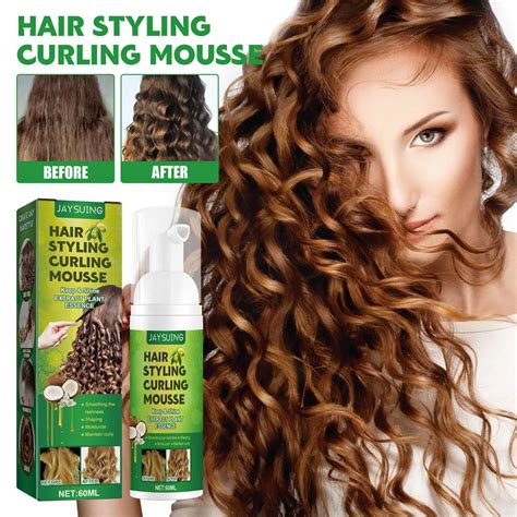 Fluffy Curl Styling Mousse Hair Elasticity Essence Curl Instant Volumizing Fluffy Control Care