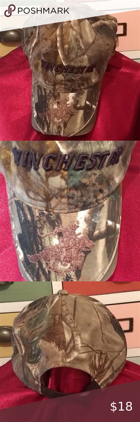 Winchester Signature Camo Baseball Cap Baseball Cap Cat Friendly