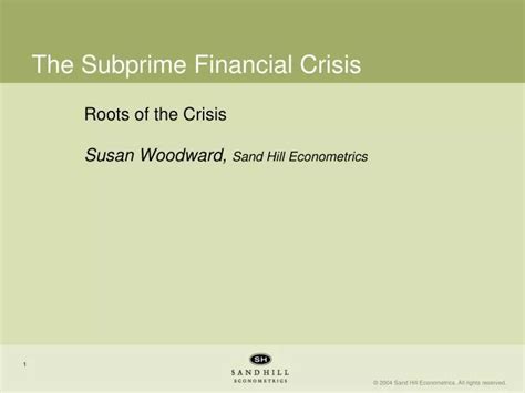 Ppt The Subprime Financial Crisis Powerpoint Presentation Free