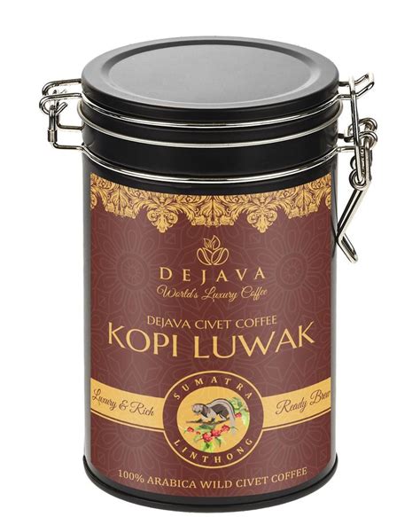 Pure Certified Sumatra Lintong Wild Civet Kopi Luwak Gift Set G