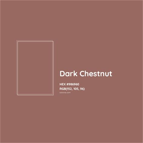 About Dark Chestnut - Color codes, similar colors and paints - colorxs.com