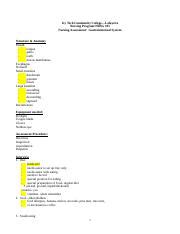 NRSG 105GI System Assessment Tool Doc Ivy Tech Community College