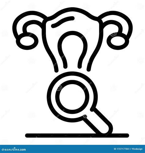 Gynecologist Icon Outline Style Stock Vector Illustration Of Body