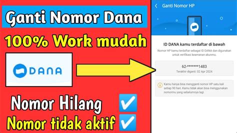 Cara Ganti Nomor Dana Premium Terbaru Nomor Sudah Tidak Aktif