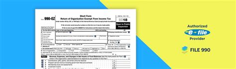 Form 990 Ez How Easy Is It Secure Nonprofit Tax E Filing 990 Ez