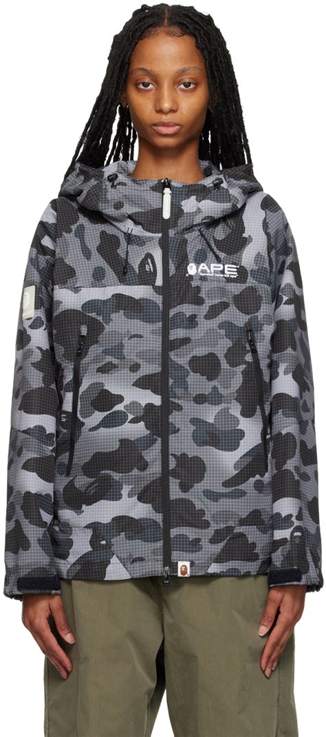 Bape Bape Black Grid Jacket Editorialist